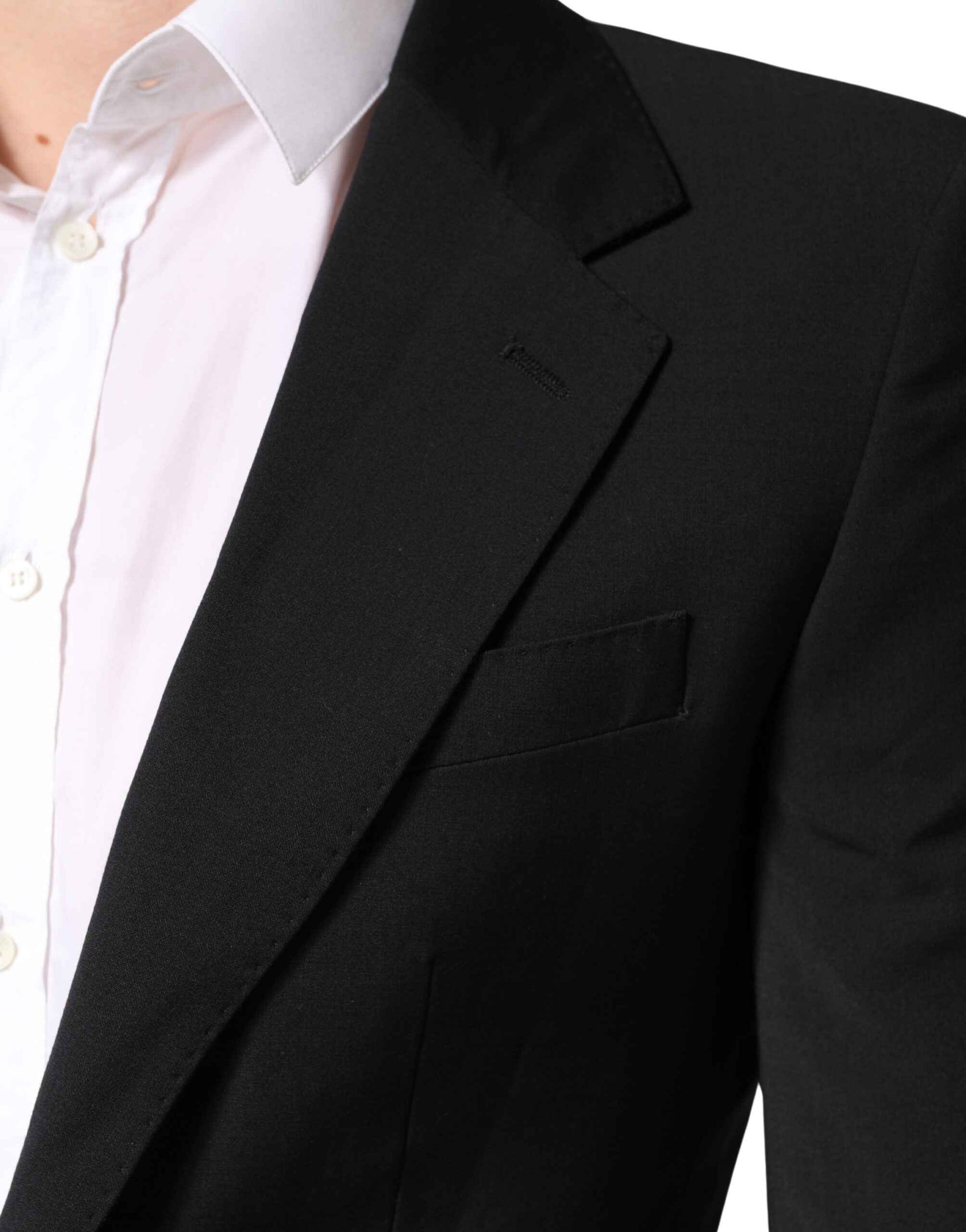 Black MARTINI Single Breasted Tuxedo Blazer