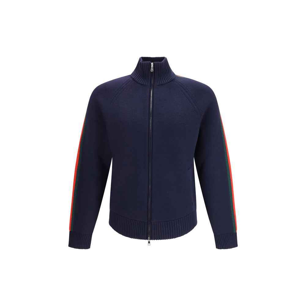 Blue Wool Full-Length Jacket