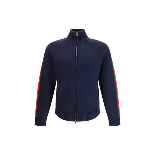 Blue Wool Full-Length Jacket