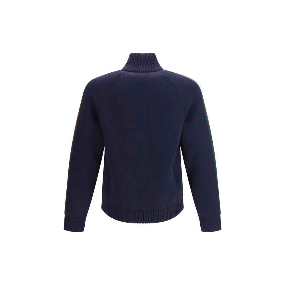Blue Wool Full-Length Jacket