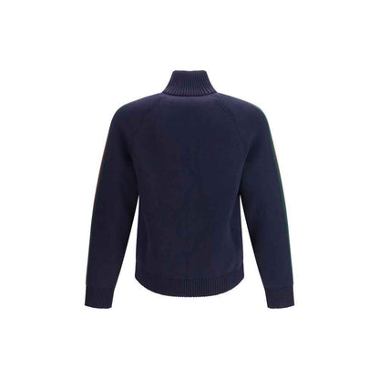 Blue Wool Full-Length Jacket