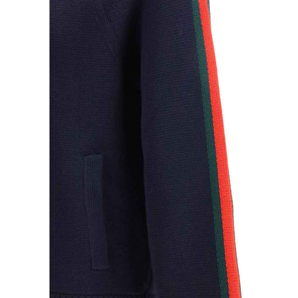 Blue Wool Full-Length Jacket