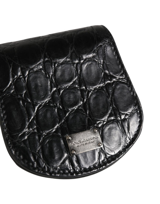 Black Exotic Skin Condom Case Holder Pocket Wallet