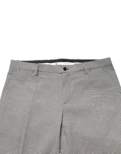 Gray Cotton Skinny Dress Formal Trouser Pants