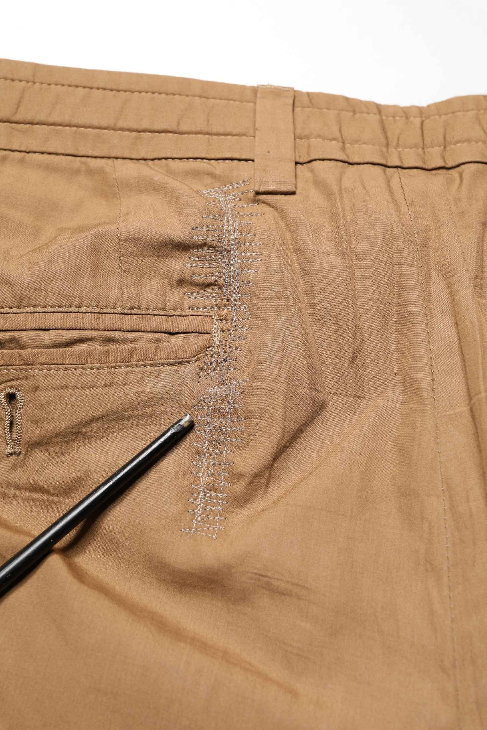 Brown Cotton Straight Chino Men Trouser Pants
