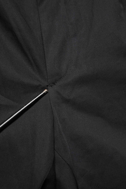 Black Cotton Skinny Dress Formal Trouser Pants