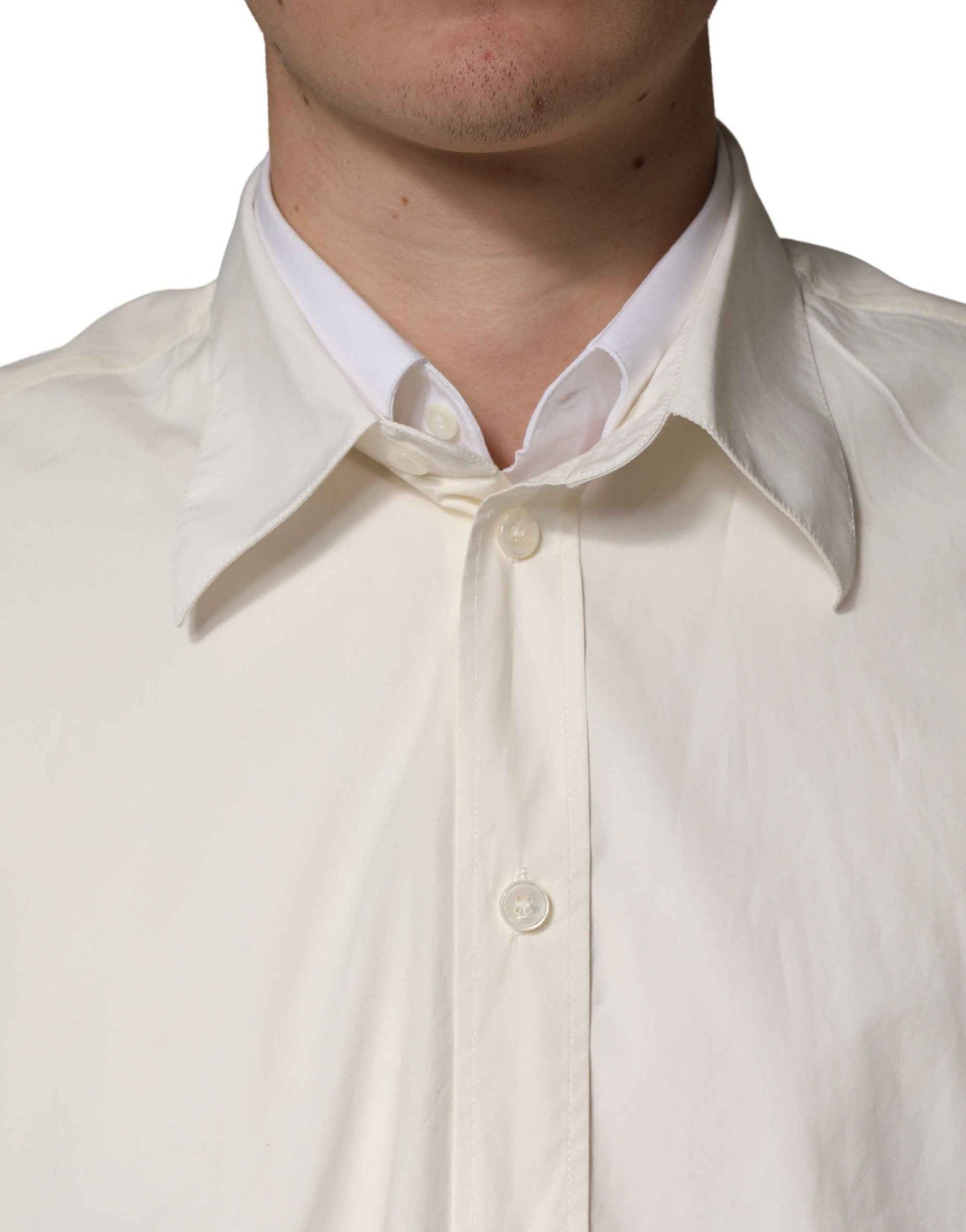 White MARTINI Cotton Men Dress Formal Shirt