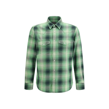 Bicolor Cotton Pattern Shirt