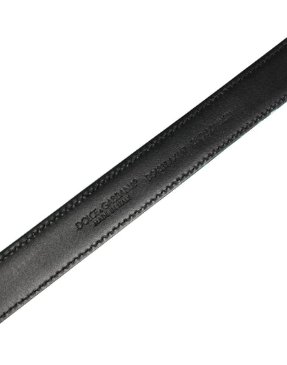 Men Green Lurex Polyester Metal Buckle Belt