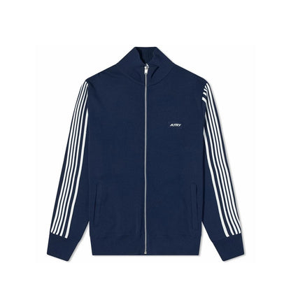 Blue Nylon Cardigan