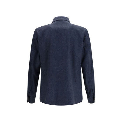 Blue Wool Oves Aries Full-Length Jacket