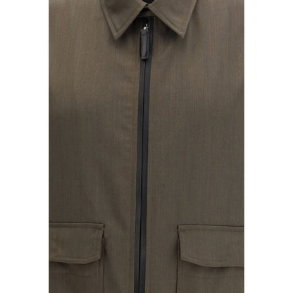 Bicolor Wool Coat