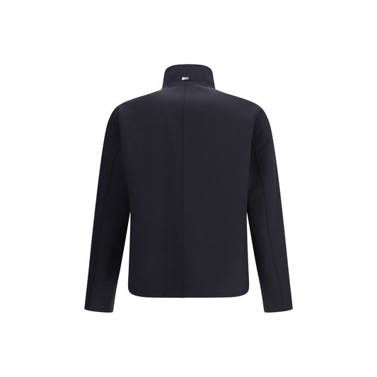 Blue Elastane Coat