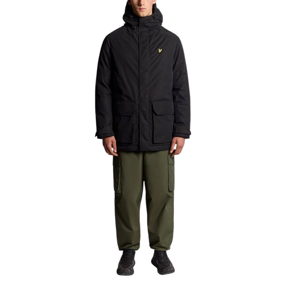Black Polyester Parka