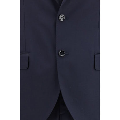 Blue Wool Two-Piece Suit