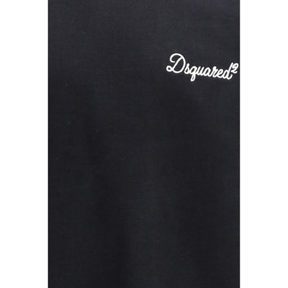 Black Cotton Sweatshirt