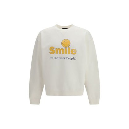 White Cotton Sweatshirt