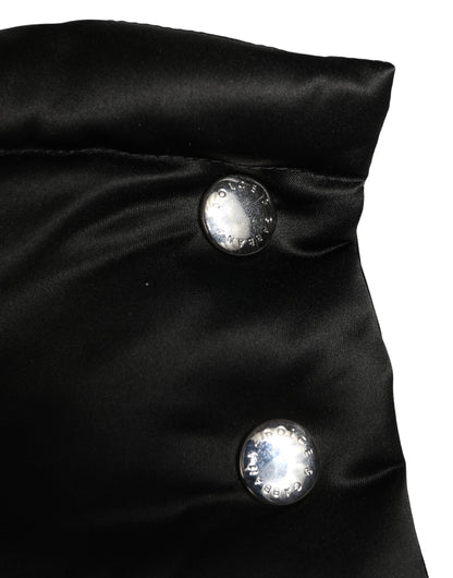 Black Polyester Whole Head Wrap Capello Hat