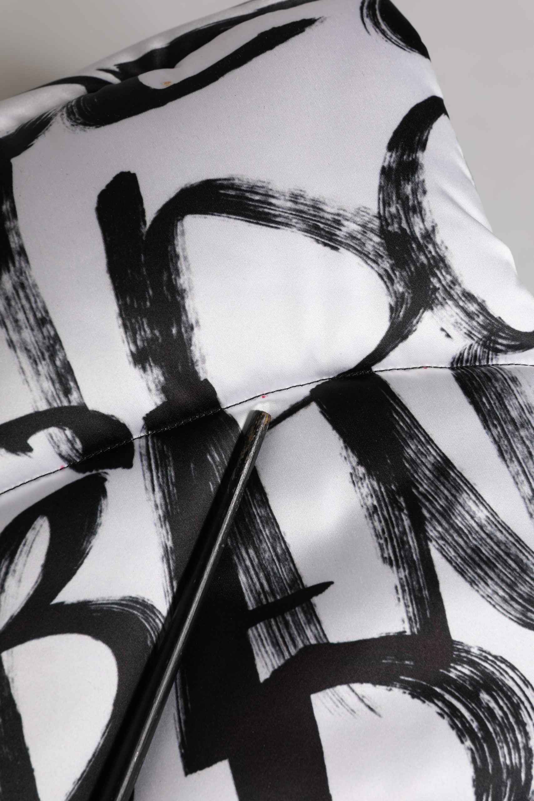 White Logo Print Whole Head Wrap Capello Hat