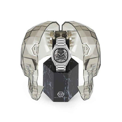 Gray Stainless Steel Dress Watch