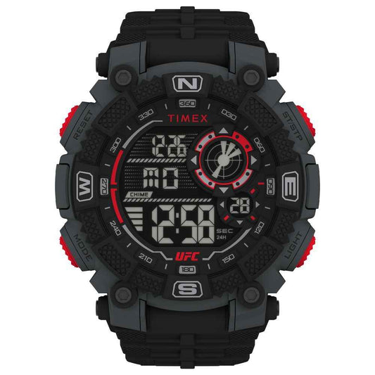 Black Rubber Sport Watch