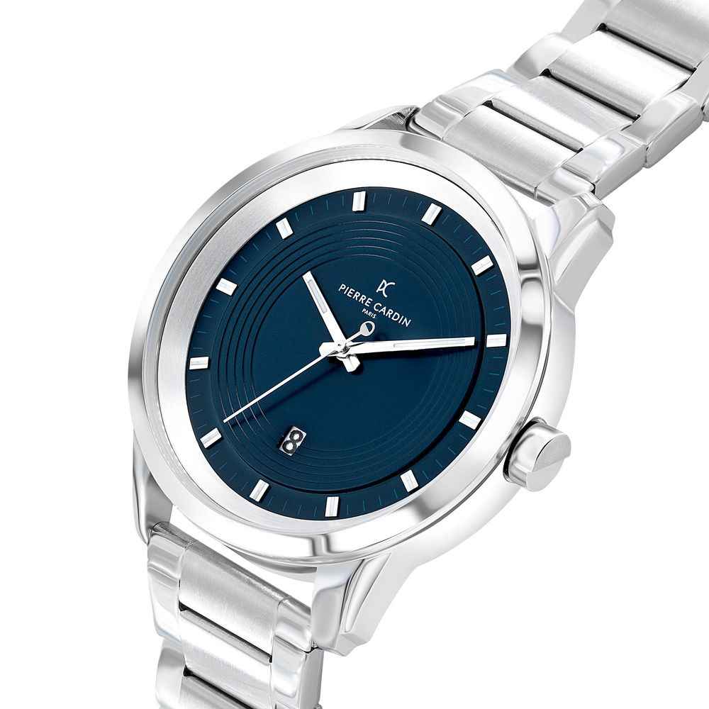 Gray Stainless Steel Dress Watch