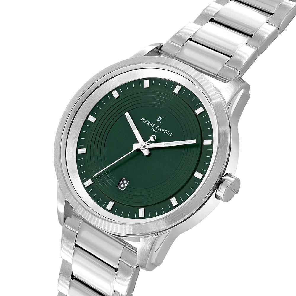 Gray Stainless Steel Dress Watch