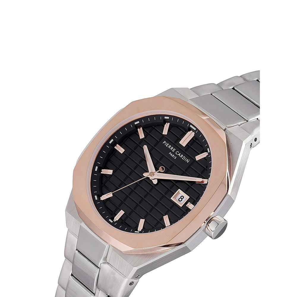 Gray Stainless Steel Dress Watch