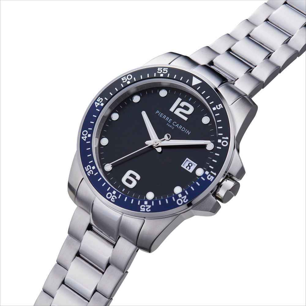 Gray Stainless Steel Dress Watch