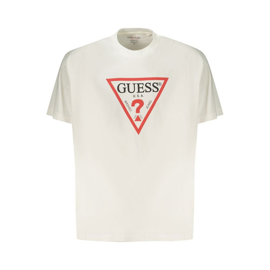 White Cotton Men T-Shirt