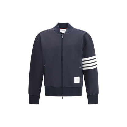 Blue Viscose Bomber