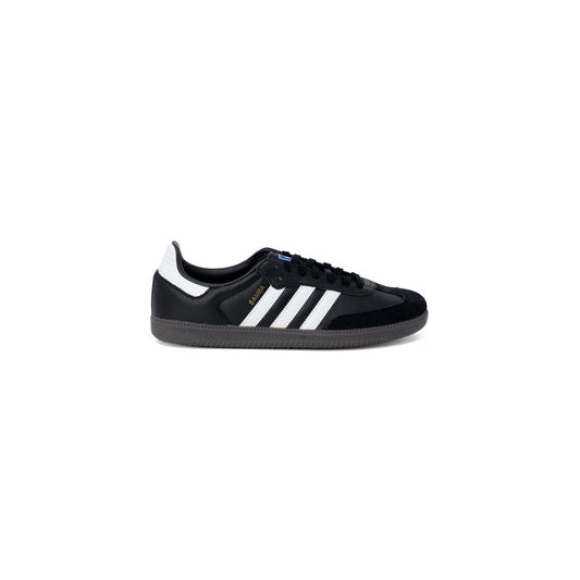 Black Leather Low Top Sneakers