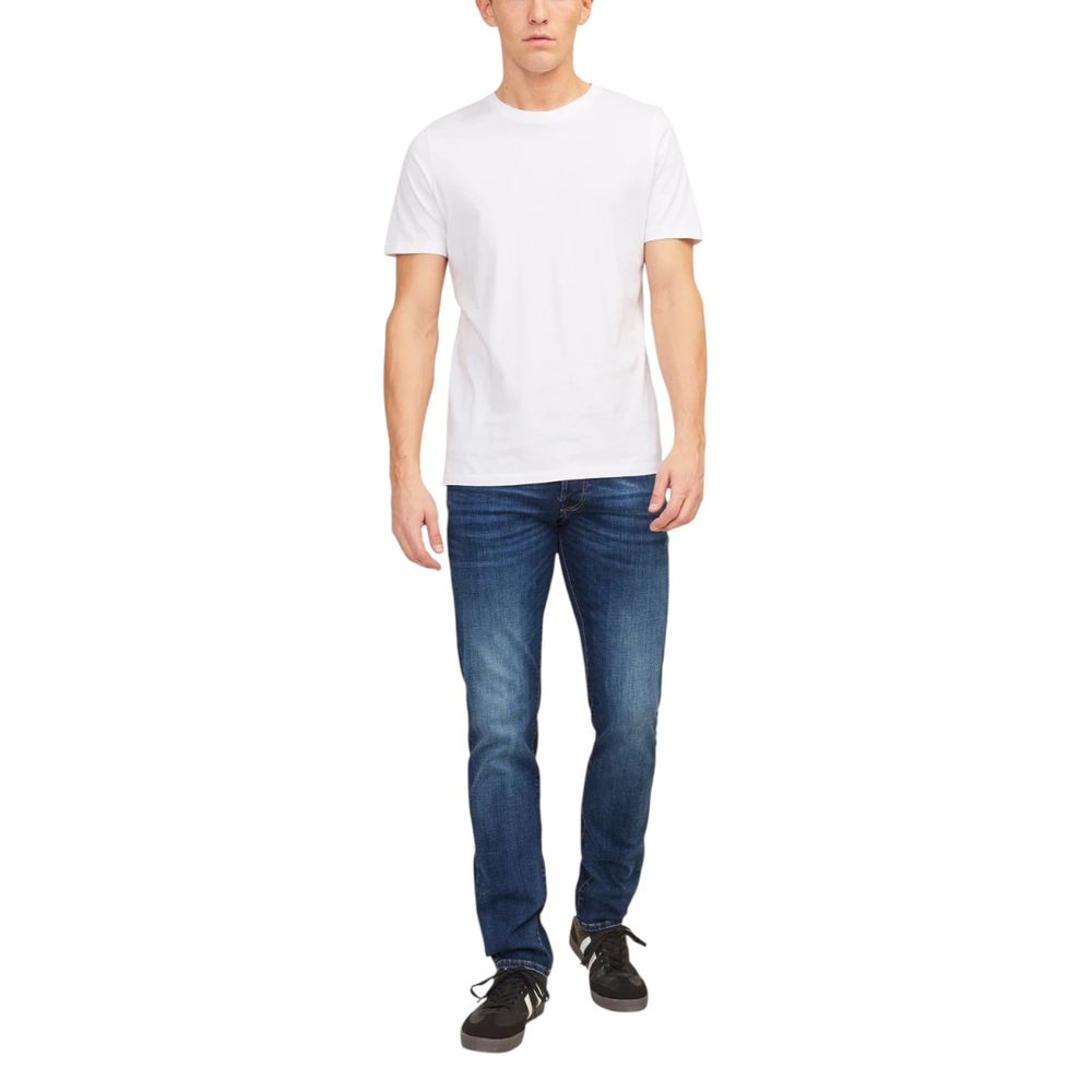 Blue Cotton Relaxed Fit Jeans