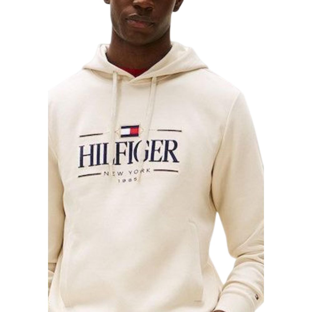 Beige Organic Cotton Hoodie