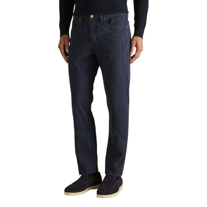 Blue Cotton Skinny Jeans