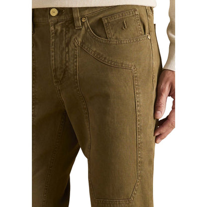 Brown Cotton Skinny Jeans