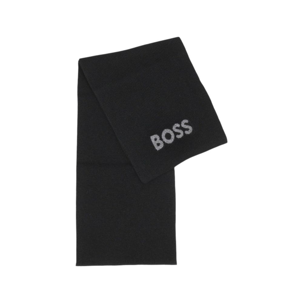 Black Polyacrylic Scarf