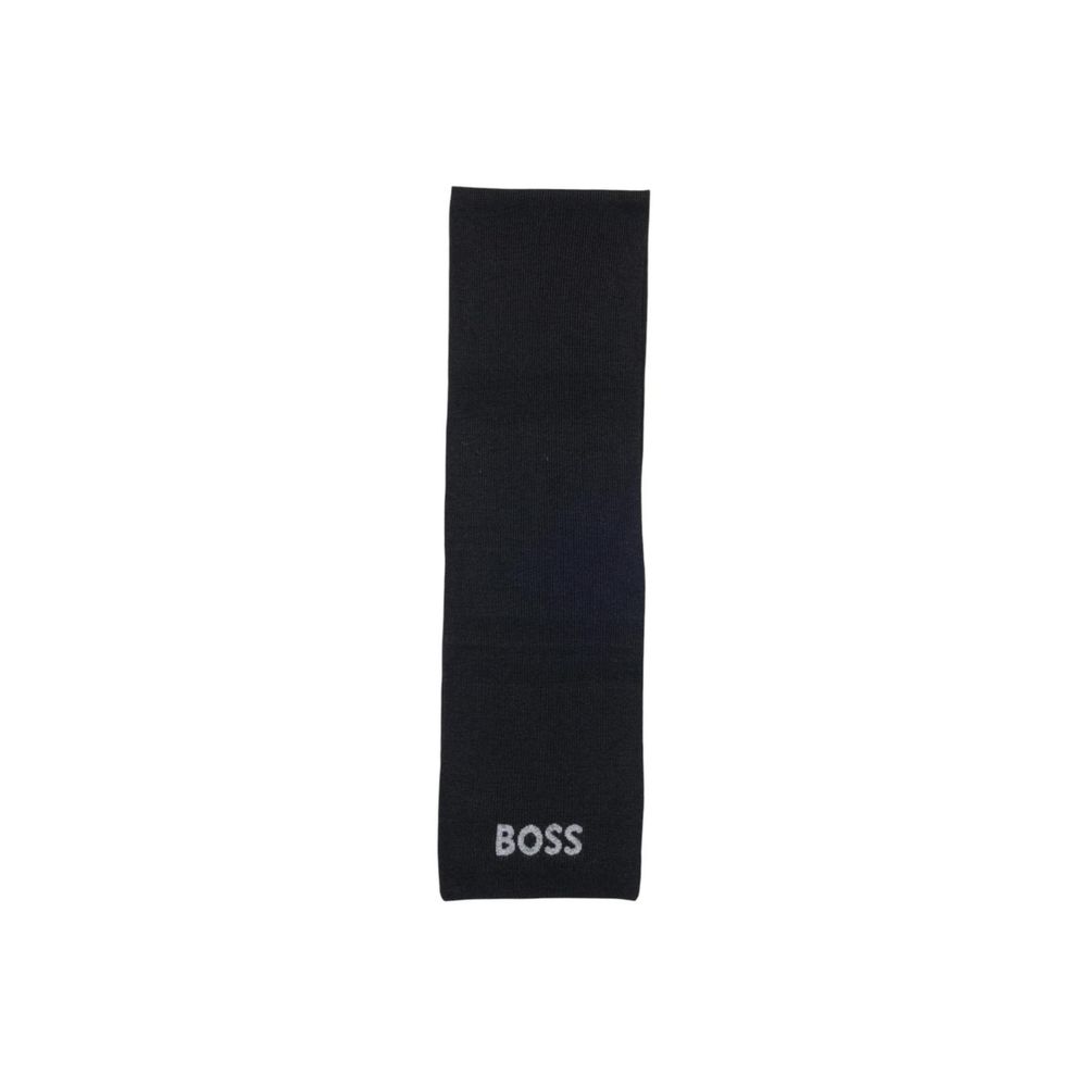 Black Polyacrylic Scarf