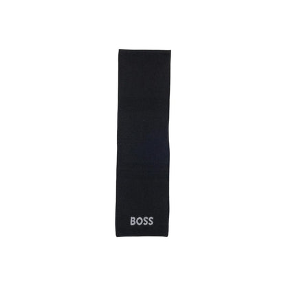 Black Polyacrylic Scarf