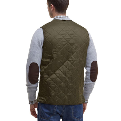 Green Polyamide Sleeveless Jacket
