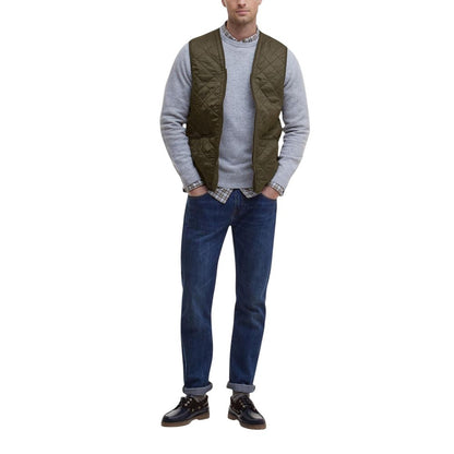 Green Polyamide Sleeveless Jacket