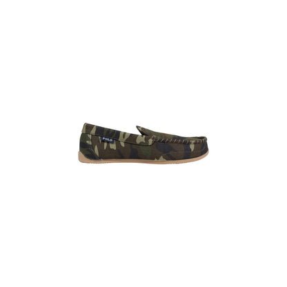 Green Textile Slippers