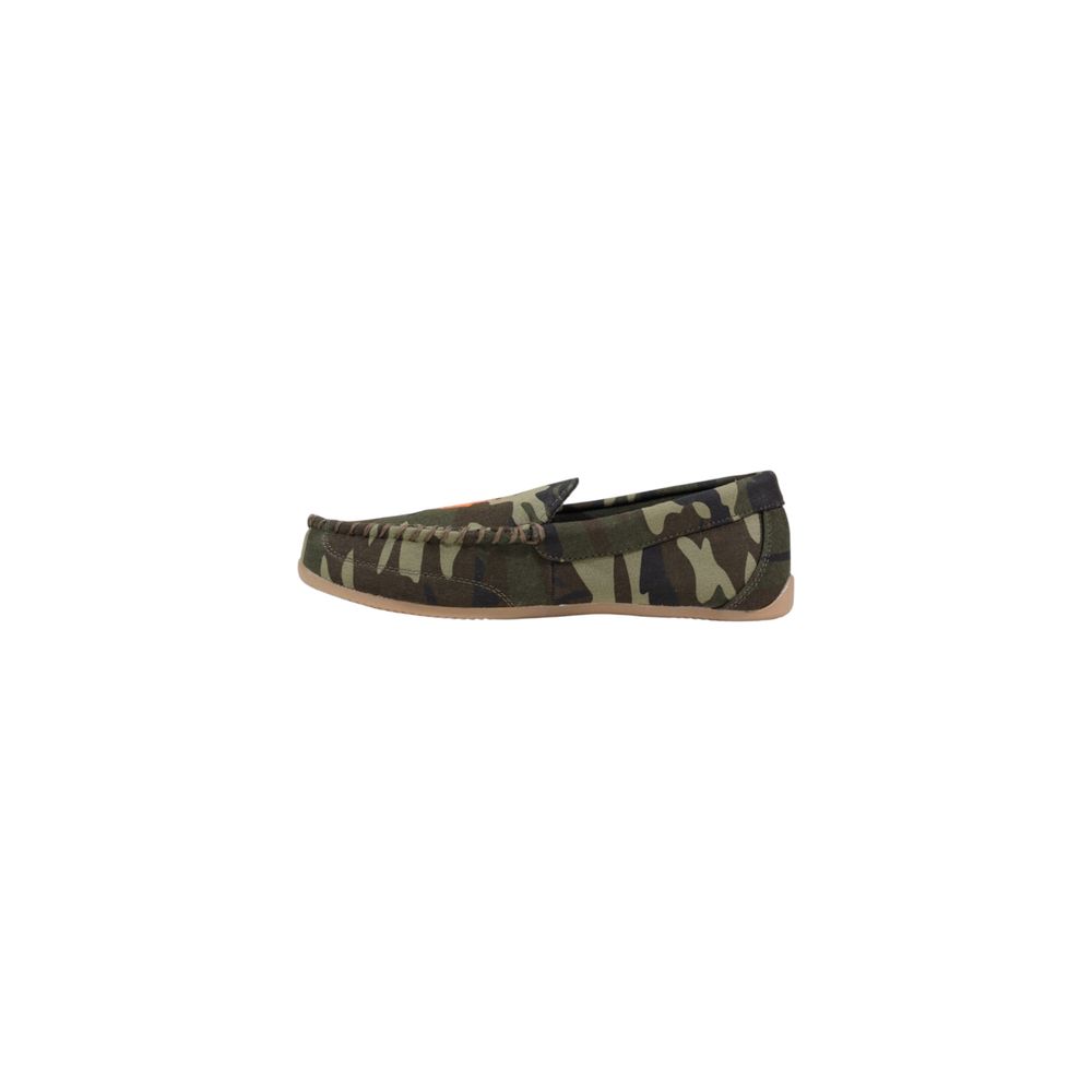 Green Textile Slippers