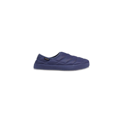 Blue Textile Slippers