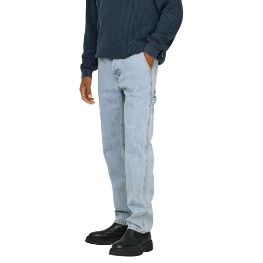 Blue Cotton Relaxed Fit Jeans