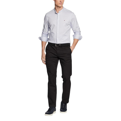 Black Recycled Cotton Casual Pants