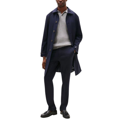 Blue Recycled Polyester Dress Pants