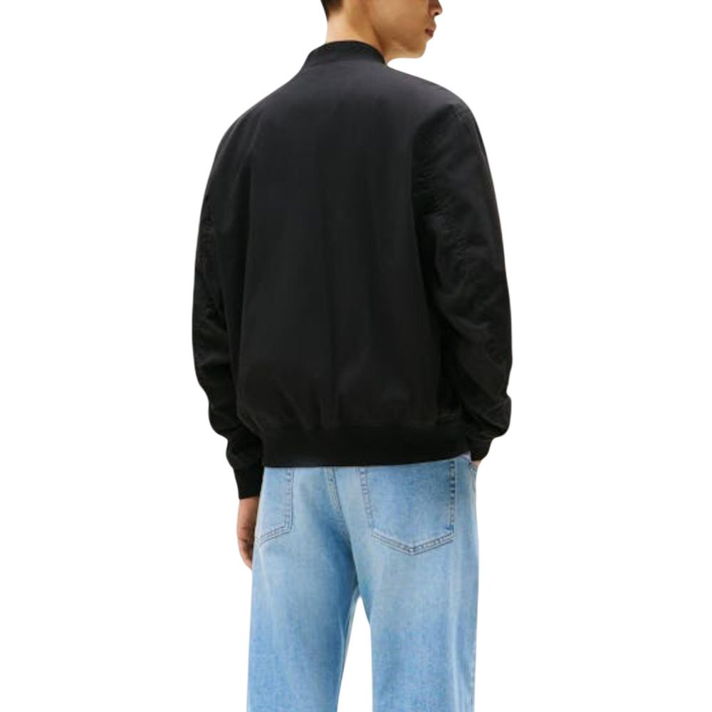 Black Recycled Cotton Bomber