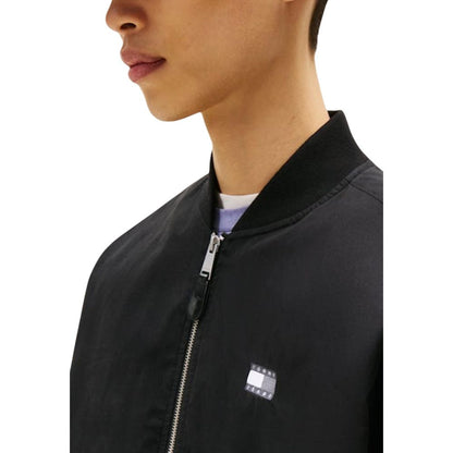 Black Recycled Cotton Bomber