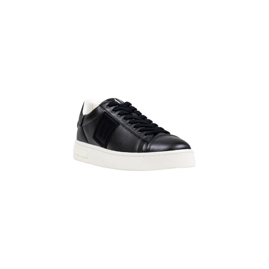 Black Polyester Low Top Sneakers